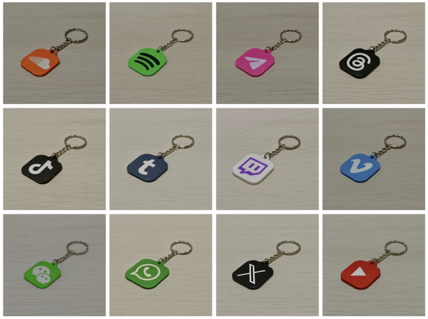Smart NFC keychain with custom design
