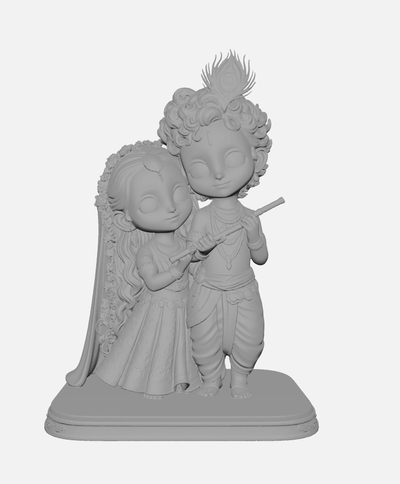 Radha Krishna Idol - 3 Inch