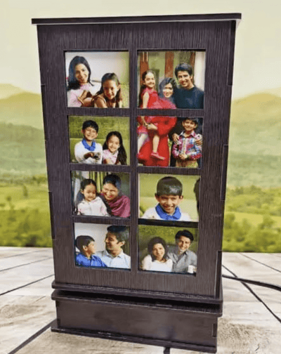 21 Photos LED Rotating Photo Lamp