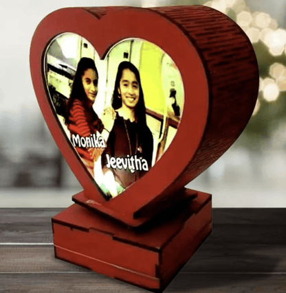 Heart Shaped Rotating Photo Frame - CVP Creations