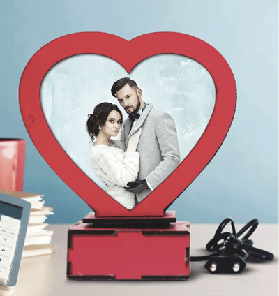 Heart Shaped Rotating Photo Frame