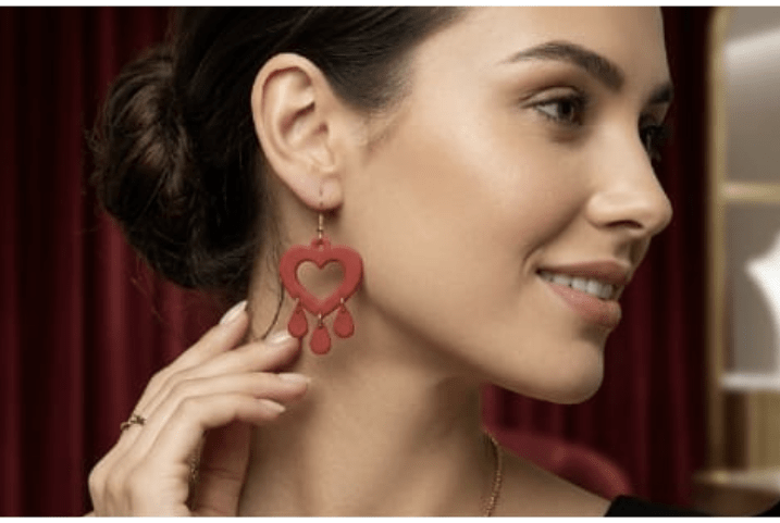 Heartfelt Charm Dangles – 3D Printed Heart Earrings - CVP Creations