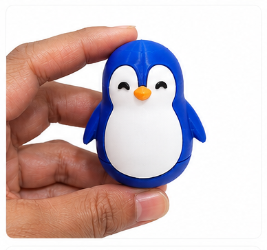 Cute Penguin Spinning Wobble Toy – Desk & Table Top Fidget