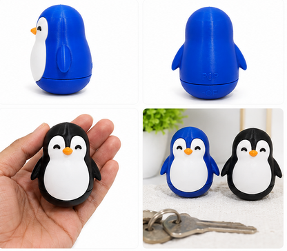 Cute Penguin Spinning Wobble Toy – Desk & Table Top Fidget