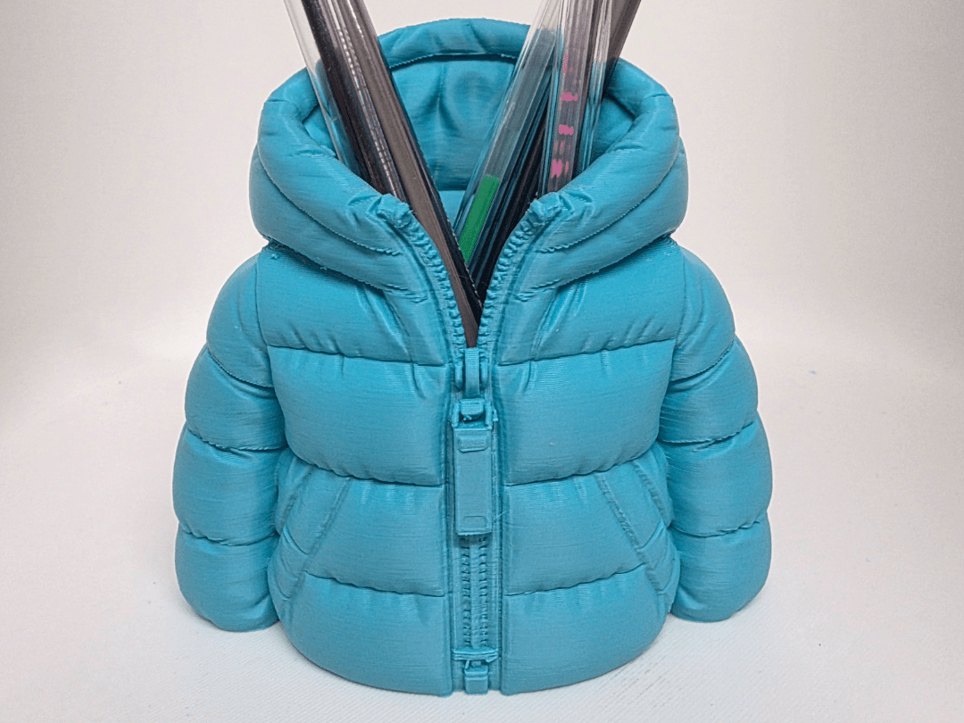 3D Printed Jacket Pen Holder - Cute Desk Organizer