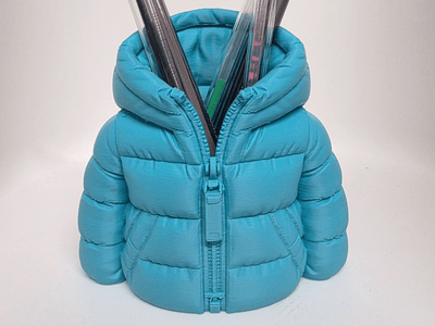 3D Printed Jacket Pen Holder - Cute Desk Organizer