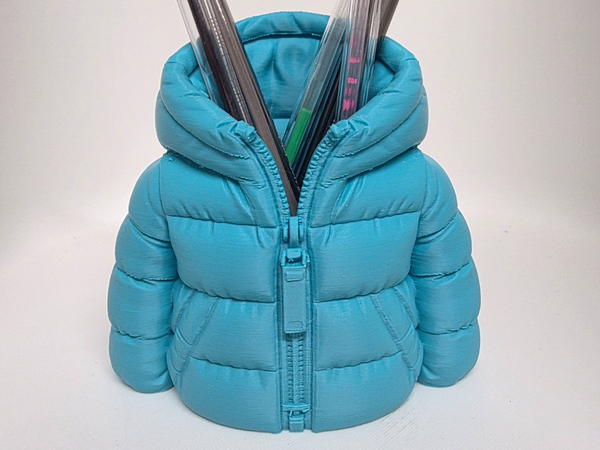 3D Printed Jacket Pen Holder - Cute Desk Organizer